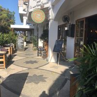 Front of cafe at Living Food Lab Canggu in Canggu