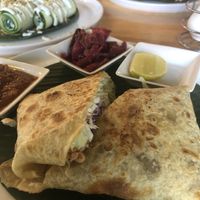 Jackfruit wrap  at Living Food Lab Canggu in Canggu