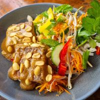 Tofu salad at Oaklands Barn & Garden Centre in Pambula