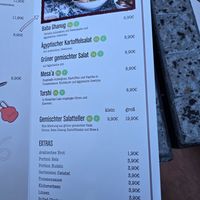 Menu at Koshari Ahl Kairo in Munich