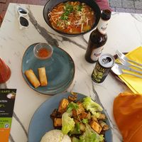 Nem chay and main dishes at Hanni Street Kitchen in Leer