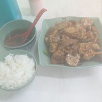 Lunch menus tofu, Veg, rice soup at Yat Sum Vegetarian - 一森素食 - Tsim Sha Tsui in Kowloon