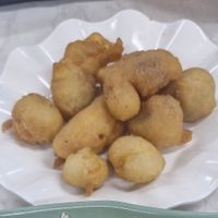 Salt and pepper chicken (4) and prawn (5) at Yat Sum Vegetarian - 一森素食 - Tsim Sha Tsui in Kowloon