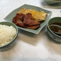 Most popular dish: vegan BBQ pork and lemony tofu  at Yat Sum Vegetarian - 一森素食 - Tsim Sha Tsui in Kowloon