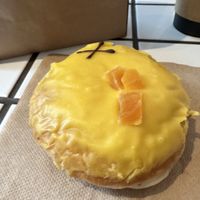 Mango and vanilla (a seasonal flavor)  at Crosstown Doughnuts in Oxford