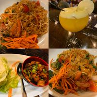 Amazing noodle dishes, lettuce tofu wraps, and mango Mamosa‘s at LemonGrass Cafe in Moline