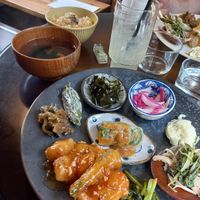 Set of the day - full of variety at VEGAN CAFE Kiu 喜雨 in Kobe