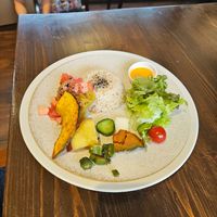 Kids meal at VEGAN CAFE Kiu 喜雨 in Kobe
