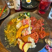 Adult curry meal at VEGAN CAFE Kiu 喜雨 in Kobe