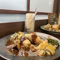 Curry plate  at VEGAN CAFE Kiu 喜雨 in Kobe