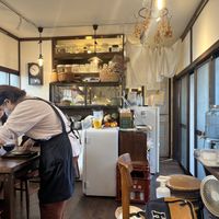Dining area and kitchen   at VEGAN CAFE Kiu 喜雨 in Kobe