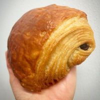 Amazing chocolate croissant  at Back Porch Baking Co - Pop Up in Asheville