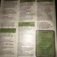menu page 2 at Simple Bliss Cafe in South Lake Tahoe