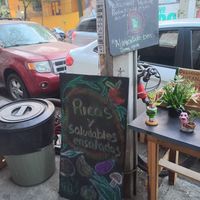 Signs at Punto V in Mexico City