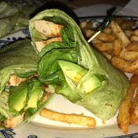 San Patricio Wrap: Beyond Meat ";Chicken,"; spinach, avocado, vegan mayo, spinach tortilla  at Rula Bula in Tempe