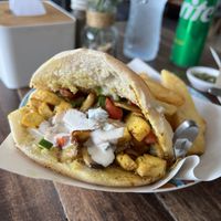 Vegan shawarmaa  at Jaffa in Koh Phangan