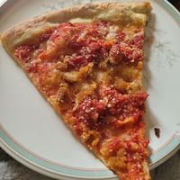 Chicken parm slice at Mora Pizza Denver in Denver