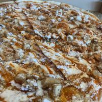 Buffalo chicken pizza  at Mora Pizza Denver in Denver