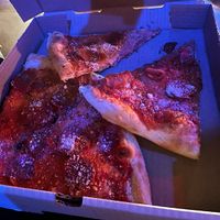 Pepperoni pizza fresh out of the oven   at Mora Pizza Denver in Denver