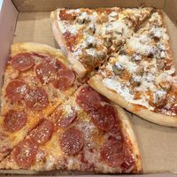 Buffalo and pepperoni   at Mora Pizza Denver in Denver