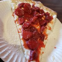 Strawberry cheesecake special  at Mora Pizza Denver in Denver