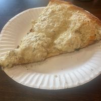 White pizza  at Mora Pizza Denver in Denver