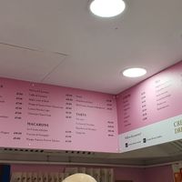 Menu at Cream Dream in London