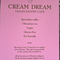 Cafe  at Cream Dream in London