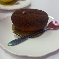 coffee and caramel cake at Cream Dream in London