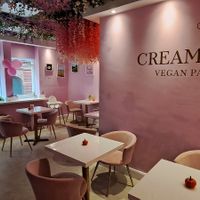 Upstairs seating area at Cream Dream in London