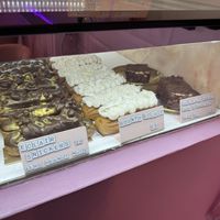 Eclairs and cake  at Cream Dream in London