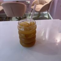 The lychee and passionfruit iced teaa  at Cream Dream - Covent Garden in London