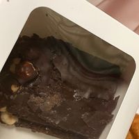 Offcuts of a choc hazelnut cake  at Cream Dream in London