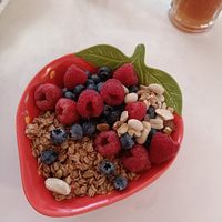 Oat yoghurt and granola bowl at Cream Dream in London