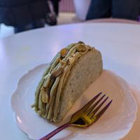 Pistachio cake at Cream Dream in London