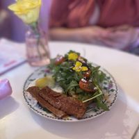 Avocado Toast with bacon and fried egg   at Cream Dream - Covent Garden in London