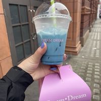 Blue matcha  at Cream Dream in London