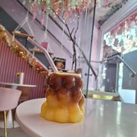 The bumble (cold): coffee and orange juice at Cream Dream in London