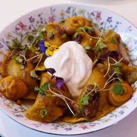 varenyky w/potatoes and mushrooms at Cream Dream in London