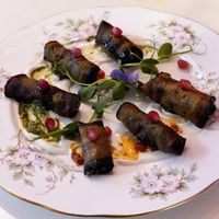 aubergine rolls at Cream Dream in London