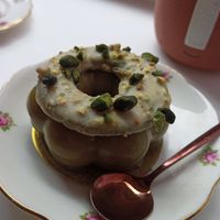 Pistachio pastry at Cream Dream in London