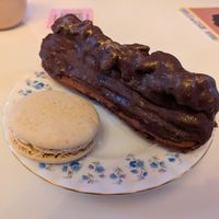 Delisa (£8) and a Macaron (£3). Delisa is full of some sort of chocolate cream, really amazing. at Cream Dream in London