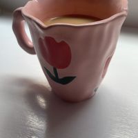 Loved these mugs which have more character than most coffee places   at Cream Dream in London