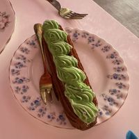 Pandan eclair   at Cream Dream in London