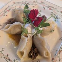 Varenyky with "meat" at Cream Dream in London