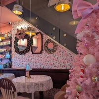 Downstairs interior at Cream Dream in London