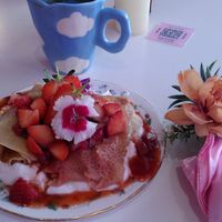 Crêpes for breakfast at Cream Dream in London