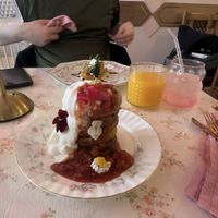 Rainbow pancakes 2026  at Cream Dream - Covent Garden in London