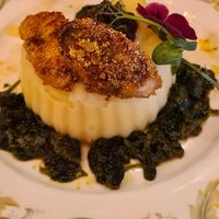 Mashed potato and fried banana with amazing flavourings  at Cream Dream - Covent Garden in London