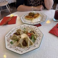 Soy meat Varenyky and Zrazy  at Cream Dream - Covent Garden in London